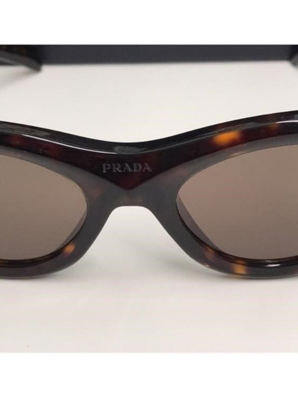 New Authentic Prada PR 20ZS Dark Brown Oval Ladies Sunglasses – 2AU06B 53 - Picture 11 of 12
